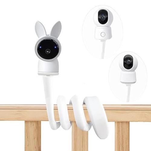 Flexible Baby Monitor Mount Stand Holder Compatible with eufy Security E30/ C220 /E220/ E110/ E21/ C22 /C2110/ T8417/T8354/ T8300 Cameras Adjustable Baby Cameras Stand Flexible Clip clamp Mount