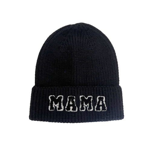 Mama Knit Hat, Obsidian