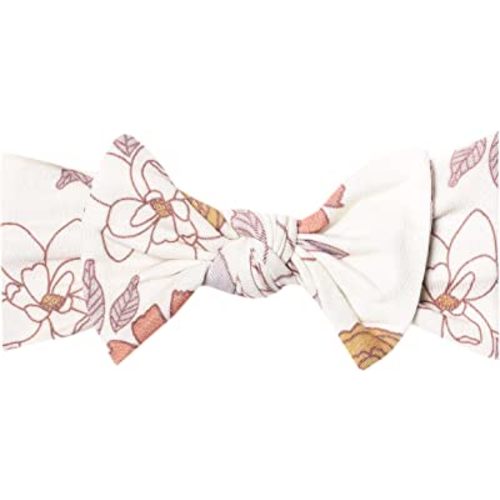 Copper Pearl Baby Stretchy Soft Knit Headband Bow Ferra