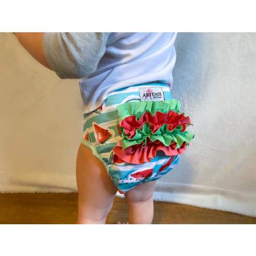 Artemis Pocket Diaper with Ruffle | Happy BeeHinds | Modern Cloth Diapers