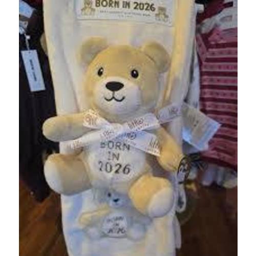 born in 2026 little celebrity baby blanket with plush bear - Google Search