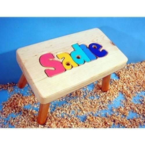Personalized Puzzle Name Step Stool | Twinkle Twinkle Little One