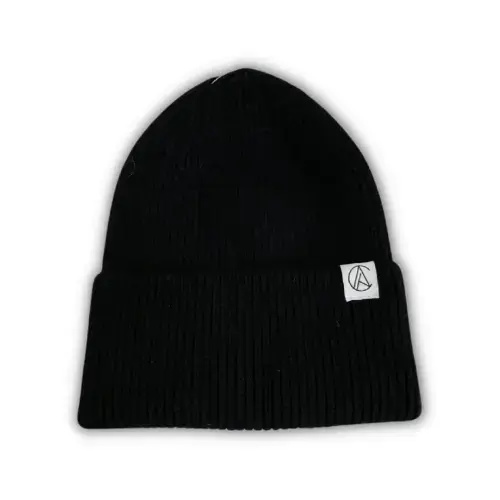 Black Flat Knit Beanie – Aarin & Co.
