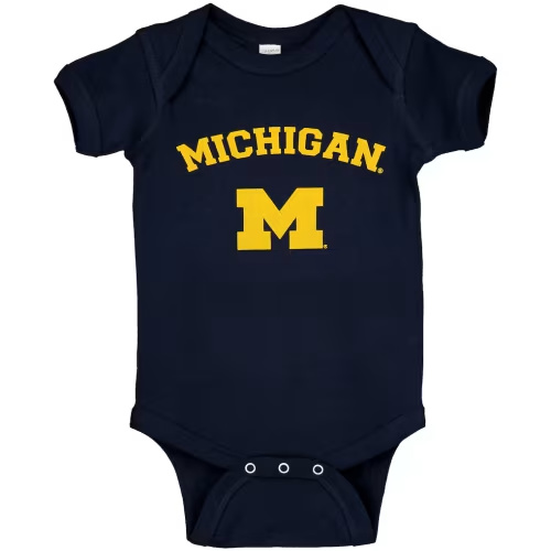 Michigan Script Onesie