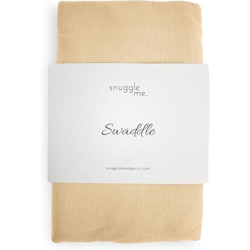 snuggle me Swaddle | Organic Cotton Swaddle Blanket, Soft Stretch, 47 x 47 inches (Honey)