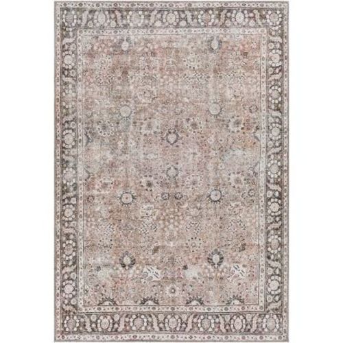 5'3"x7'3" Colin Traditional Machine Washable Rug Brown - Artistic Weavers: Flatweave, Pet Friendly, Indoor Use