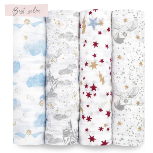 Harry Potter Cotton Swaddle 4pk | aden + anais