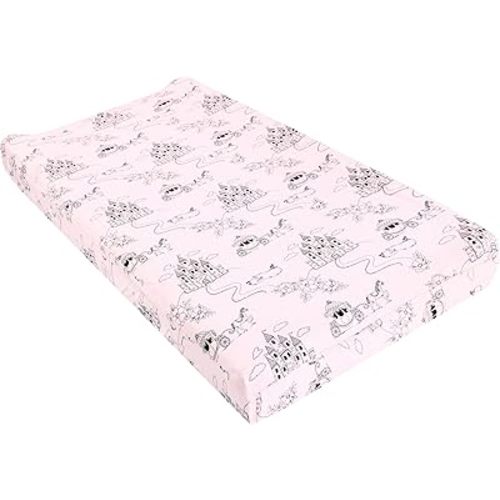 Hudson Baby Unisex Baby Changing Pad Cover, Fairytale Princess, One Size
