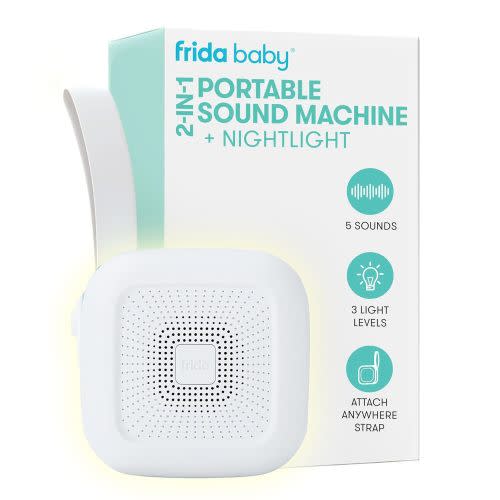 2-in-1 Portable Sound Machine + Nightlight – Frida | The fuss stops here.