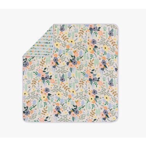 Rifle Paper Co. Garden Party Forest Oversized Organic Muslin Baby Blanket