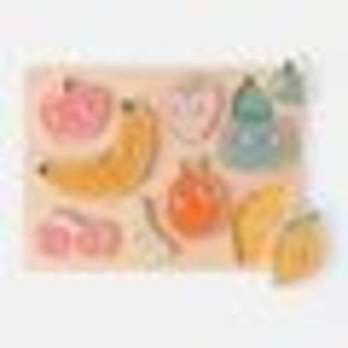 Fruit Puzzle Wooden Activity Toy Set Multi