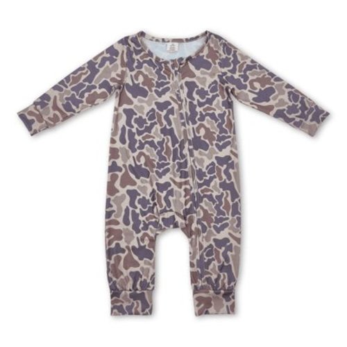 YAWOO Hunting Clothes Camo Baby Sleepers Toddler Clothing,Size 3M-2Years