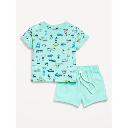 Short-Sleeve Graphic T-Shirt and Shorts Set for Baby | Old Navy