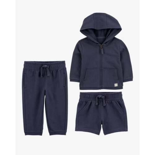 Baby 3-Piece French Terry Mix-and-Match Outfit Set - Navy | Carter's