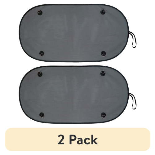 Auto Drive Universal Fit Rear Window Suction Cup Mesh Sun Shade 20x40 Inches Black