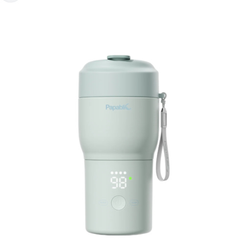 Papablic Portable Bottle Warmer Pro — 115W Fastest Heating, Built-in Sterilizer, Baby Milk Warmer On The Go for Travel and Home, 5 Temp Settings and Keep Warm for Breastmilk & Formula (Mint Green)