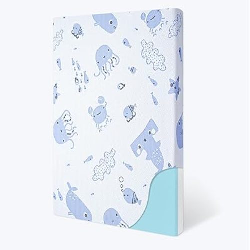 Pack and Play Mattress,Dual Sided Premium Memory Foam 38"x26" Pack N Play Mattresses,Provide Support Baby Mattress for Pack N Play with Soft Breathable Washable Cover