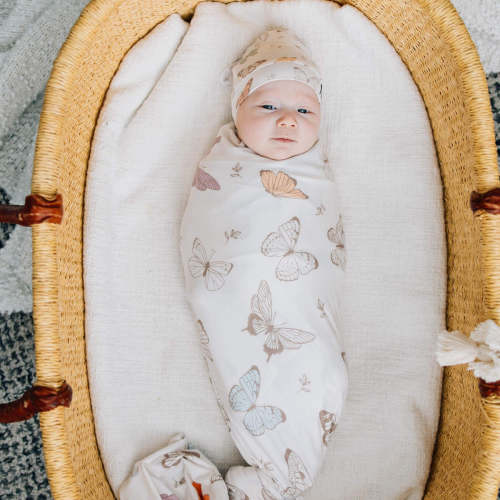 Knit Swaddle Blanket - Luna