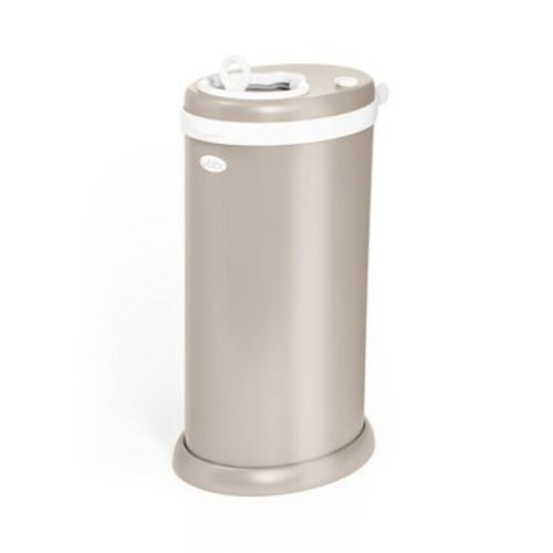 Ubbi Stainless Steel Diaper Pail - Taupe