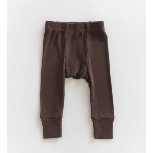 Ribbed Modal Pant - Espresso
