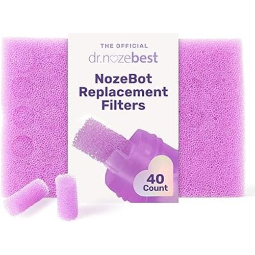 Dr. Noze Best | NozeBot Replacement Filters - Electric Baby Nasal Aspirator | Pediatric ENT-Designed Baby Care for Nose Sucker | Filters | Aspirator Filters