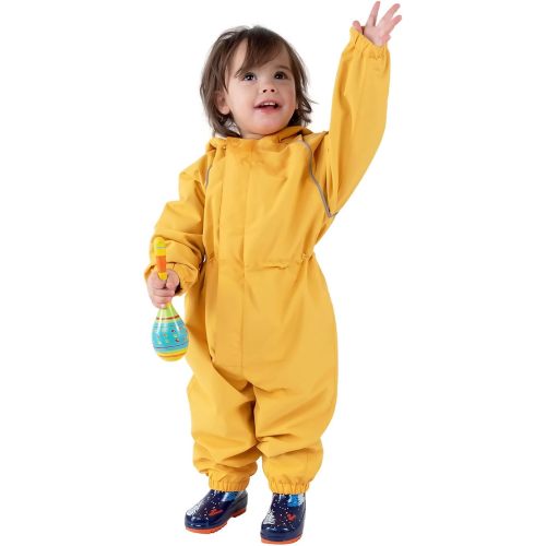JAN & JUL Waterproof Rain Suit, Windproof Coveralls for Toddlers and Kids