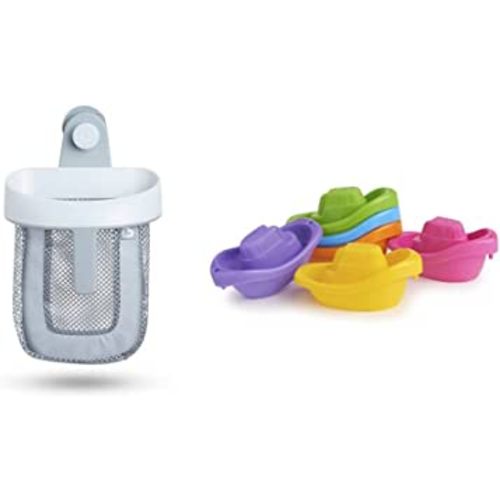 Munchkin® Bath Toy Scoop with 6pk Little Boat Train Bath Toy