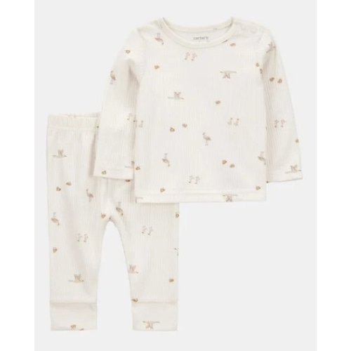 Baby 2-Piece Bird Print Long-Sleeve Tee & Pant Set | Carter's