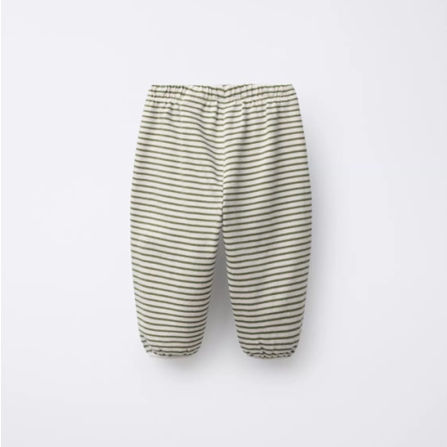 STRIPED JOGGER PANTS - Ecru / Khaki | ZARA United States