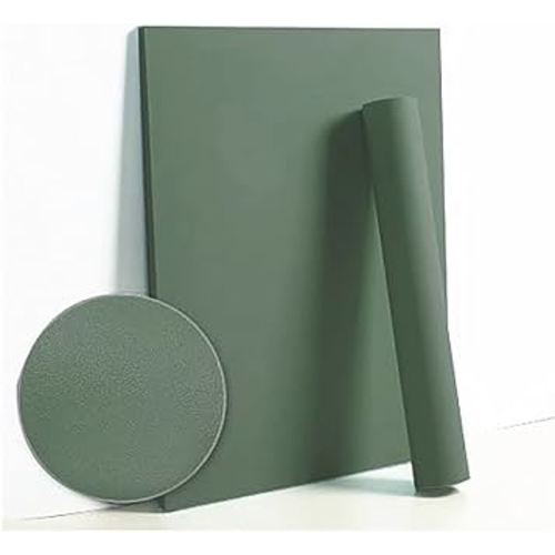 Dimoon 78.7"x17.7" Dark Green Peel and Stick Wallpaper Solid Contact Paper Self Adhesive & Removable Wallpaper Textured drawer liner Decorative Wall Vinyl Rol