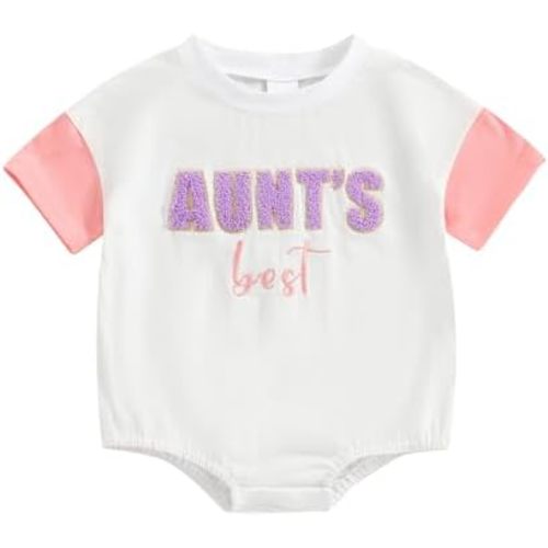Sejardin Newborn Baby Girl Romper Daddys Girl Summer Clothes Short Sleeve Round Neck Playsuit Infant Girl Outfit