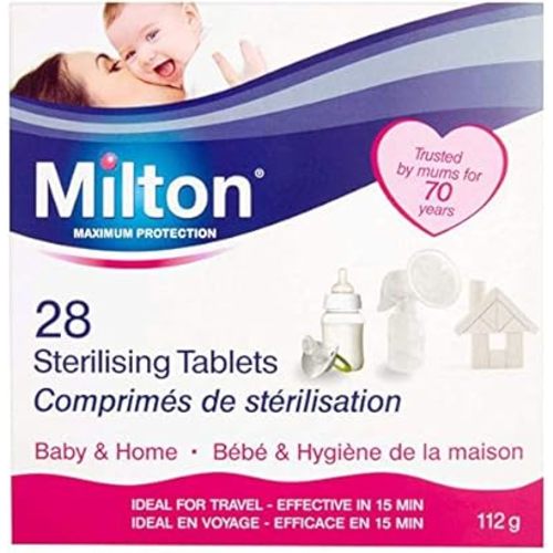 2 x 28 Tablets Milton Sterilising Baby Bottles Teats Spoons Soothers Pacifier