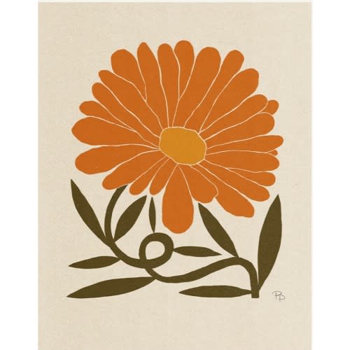 artwork for nursery - October / Calendula
