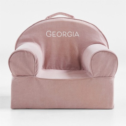 Personalized Small Lilac Mauve Kids Lounge Nod Chair