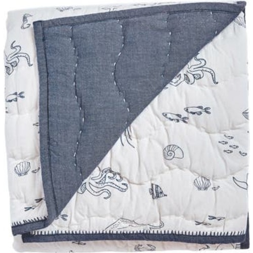 Reversible Quilted Organic Cotton Blanket
