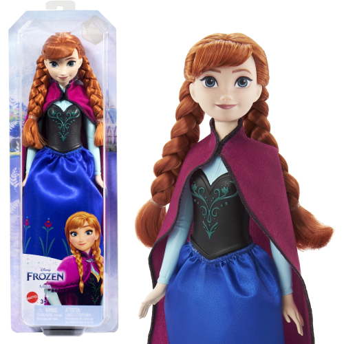 Disney Frozen Anna 11-inch Dress Up Fashion Doll & Accessories, Perfect Princess Toy Gift for Child Playdate