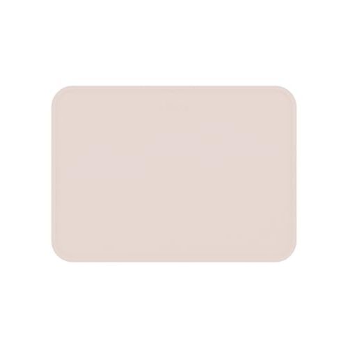 Lalo Silicone Placemat for Toddlers & Babies - Non-Slip Kids Placemat for Restaurants & Dining Tables - Non-Toxic & BPA Free Safe - for Ages of 4 Months and Up - Grapefruit