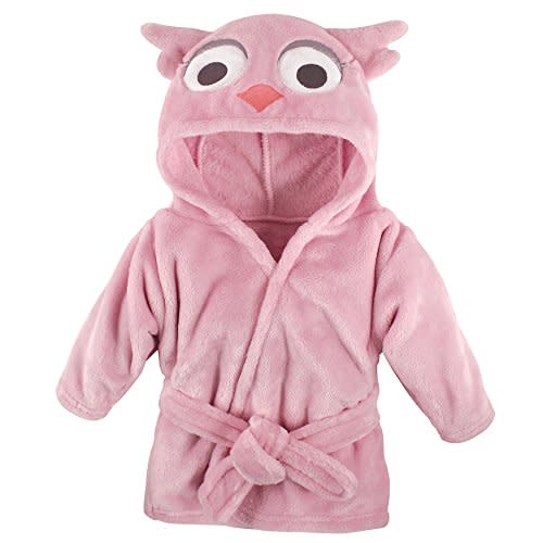Hudson Baby Unisex Baby Plush Animal Face Bathrobe