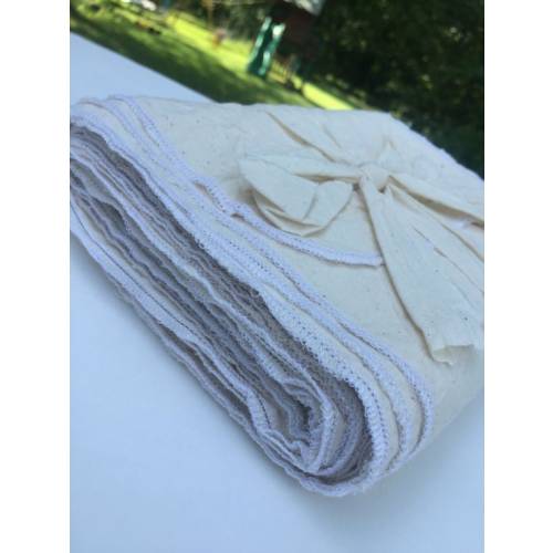 Belly Binding Wrap, Bengkung, Abdominal Support - 100% Unbleached Natural Cotton