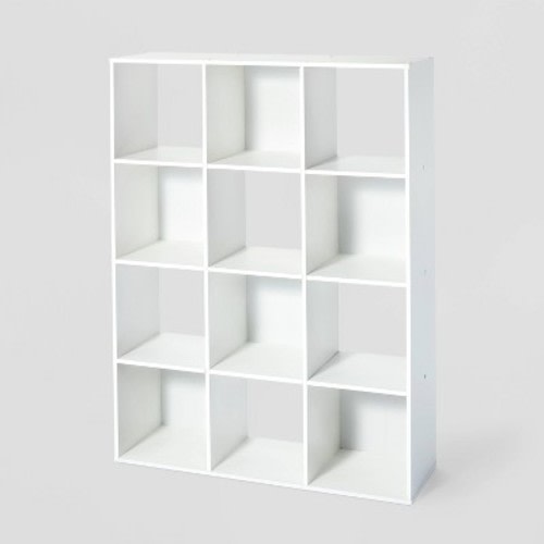 11" 12 Cube Organizer Shelf - Room Essentials™, Color: White