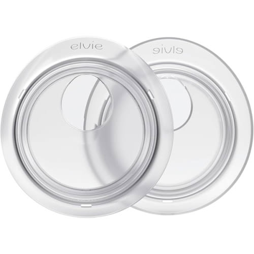 Elvie Catch Milk Collection Shells | Set of Two Discreet Leak-Protection Silicone Cups, Reuse Your Milk| Reusable Breast Shells Collect Up to 1oz | No More Wasted Milk or wasteful Breast Pads