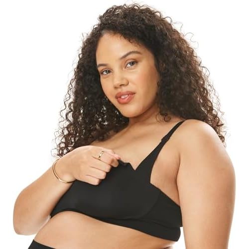 Motherhood Maternity Women's Wireless Micro Bra Pregnancy with Nursing Clips