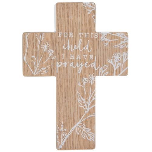 For This Child Wood Wall Cross