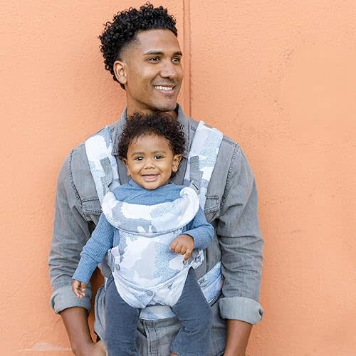 Infantino Flip Advanced 4-in-1 Baby Carrier - Ergonomic, Convertible, Face-in and Face-Out Front and Back Baby Carrier for Newborn to Toddler 8-32 lbs, Camo