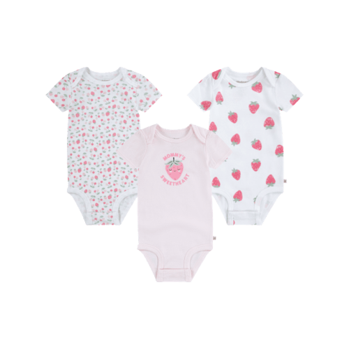 Baby Girls Huggies Strawberry Bodysuit 3-Pack - 6M