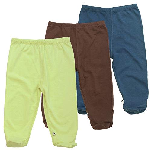 Babysoy Baby Essential 3-Piece Footie Pants Set