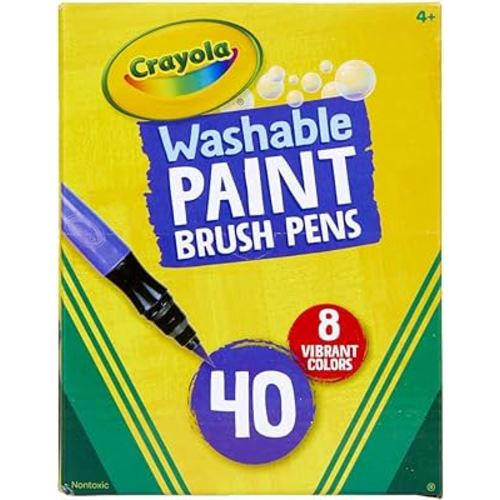 Kids Paint Set - Kids Paint with Toddler Art Supplies Included, Washable Paint for Kids with Toddler Paint Brushes and Paint Cups, Complete Toddler