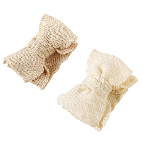 Baby Girl Topknot Headband for Baby Oversized Baby Bow Head Wrap Warm Knitted Hair Band for Toddler Kids