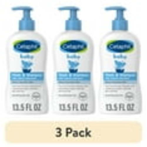(3 pack) Cetaphil Baby Moisturizing Shampoo and Body Wash with Aloe Vera and Natural Calendula, 13.5 fl oz - Walmart.com