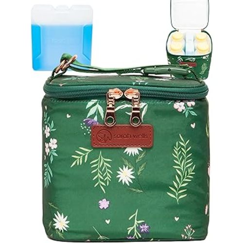 Cold Gold Breastmilk Cooler Bag with Safety Tested Ice Pack – Insulated Milk Storage for Work, Travel & Daycare – Fits Bottles & Parts – Durable, Washable, Safety-Tested Cooler for Moms (Olive You)